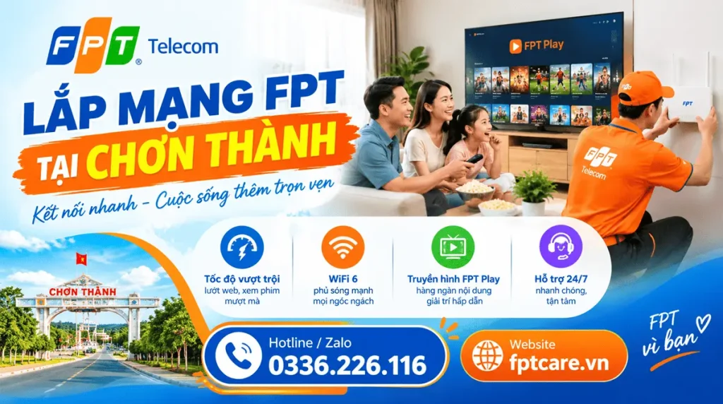 Lắp Mạng FPT Tại Chơn Thành webp