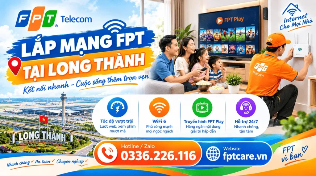 Lắp Mạng FPT Tại Long Thành