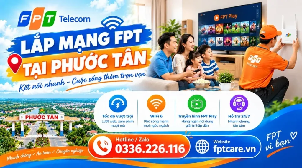 Lắp mạng FPT tại Phước Tân